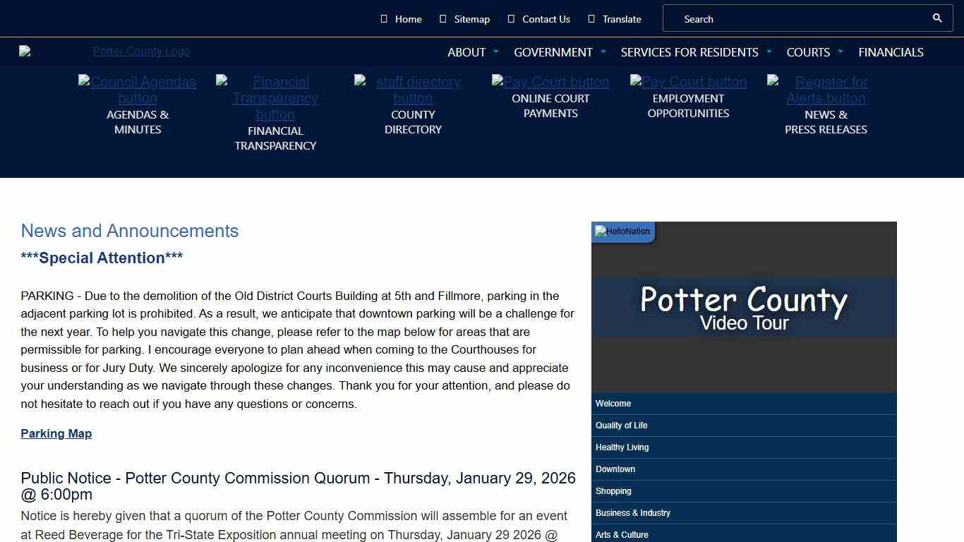 Potter County Home Potter County, Texas